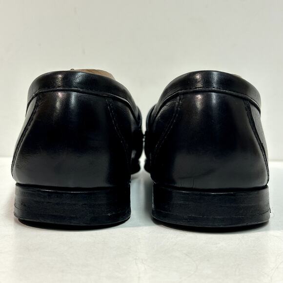 EUC Rancourt & Co x Cole Haan Tassel Loafer Moc Black Calf Made in Maine USA 9.5 - Picture 6 of 11